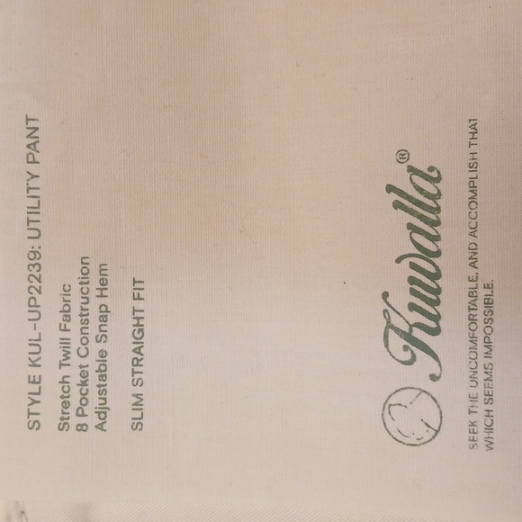 NEW KUWALLA UTILITY PANT- STYLE: KUK-UP2239 XS (See Measurments In Pics) UNISEX - Picture 13 of 17